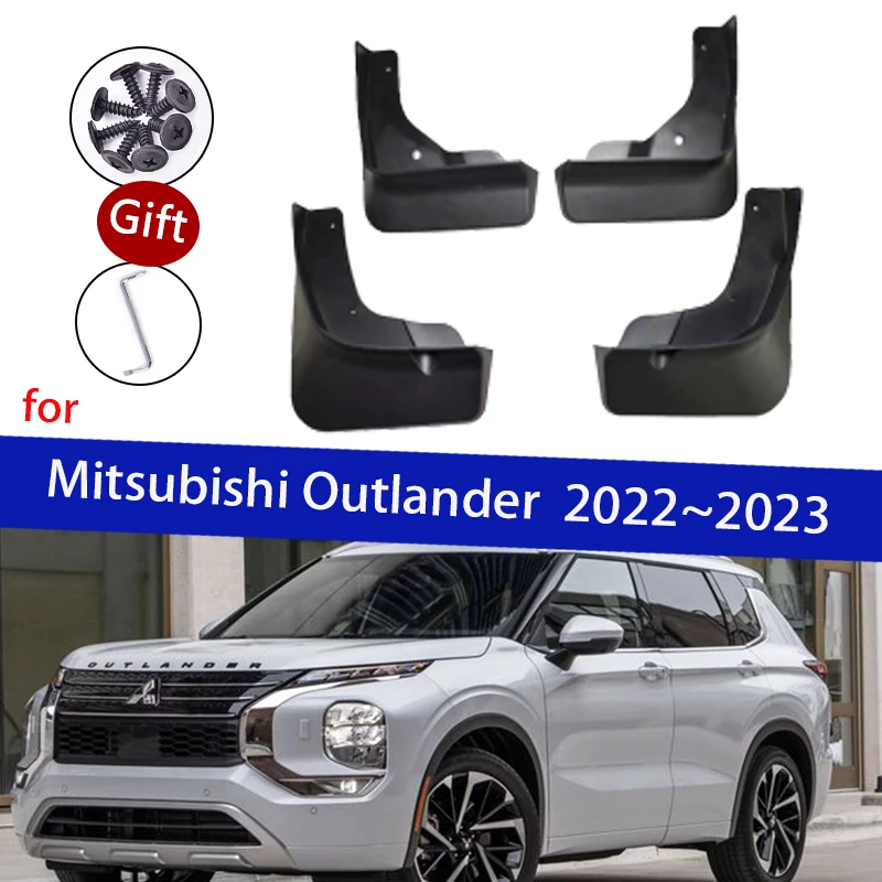 

4x Car Front Rear Fender for Mitsubishi Outlander GM 2022 2023 Mudflaps Wheels Splash Guard Mud Flap Mudguards Auto Accessories