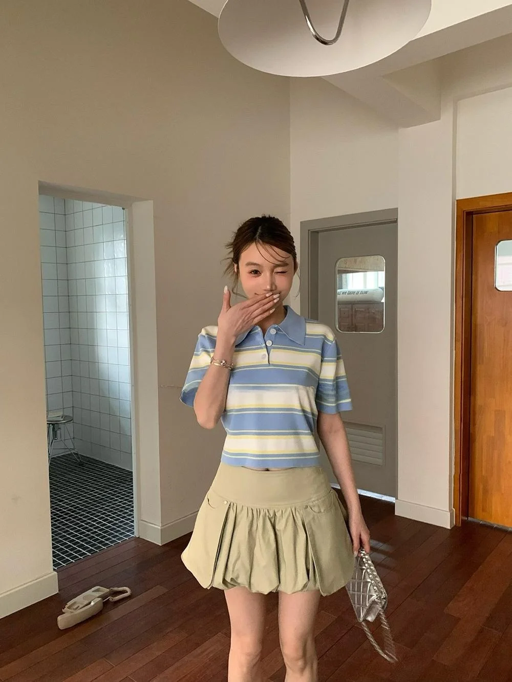 

Новая весенняя повседневная юбка А-силуэта с высокой талией, пышная юбка-бутон из хлопка для женщин, для повседневной носки