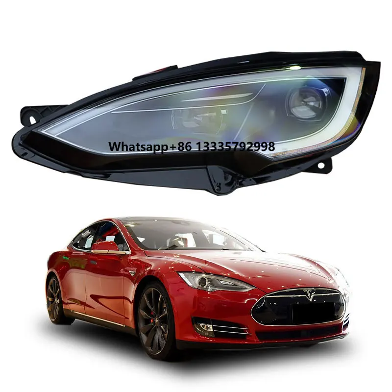 

For 2014-2019 Tesla Model S New LED Pixel Headlights Upgrade and Replace Original 6000k Color Temperature