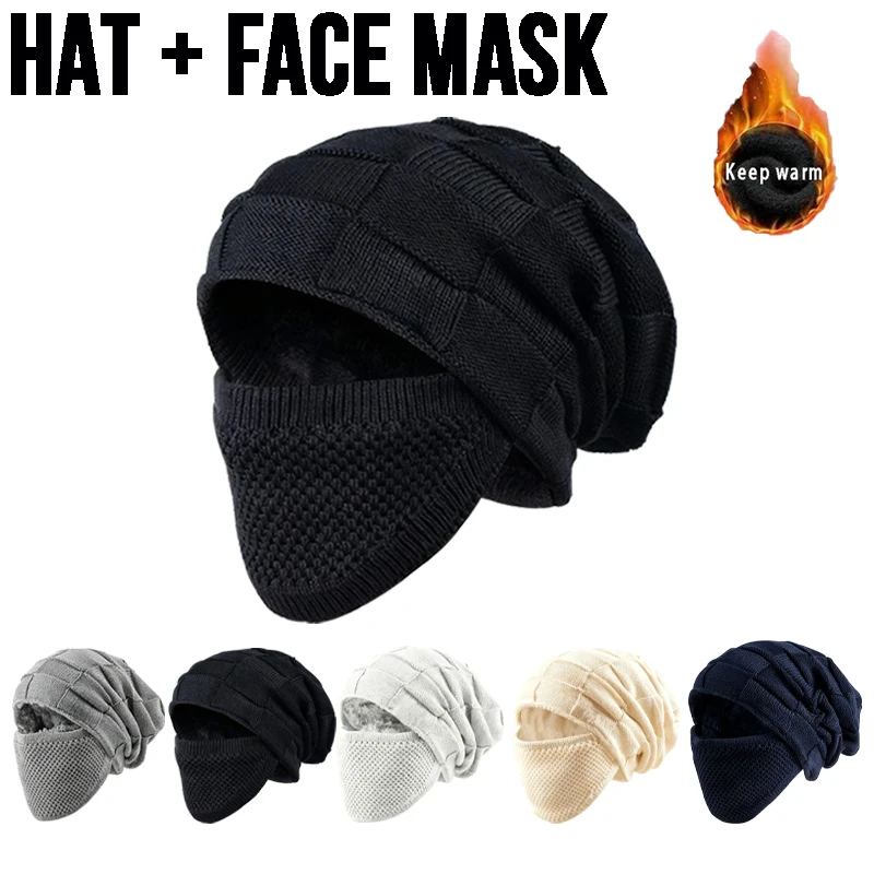 1 Stück atmungsaktive und warme Sturmhaube, Drei-in-Eins-Winter-Gesichtsmaske, Kapuze mit Ohrenklappen, winddichtes Fleece-Futter, kältebeständige Unisex-Mütze