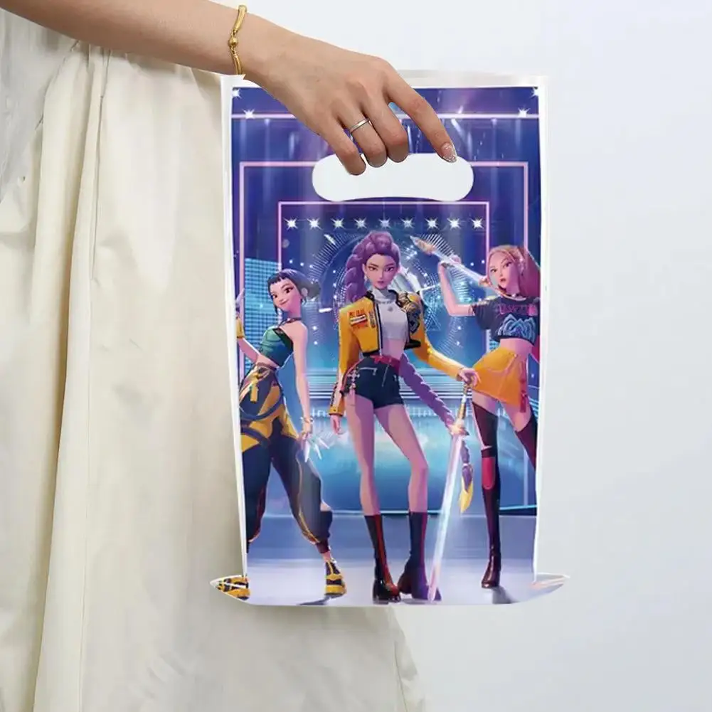 10PCS K-Pop Demon Hunter Theme Party Gift Bags Birthday Candy Bags Gift Party Decoration Organizing Supplies Fast Delievery
