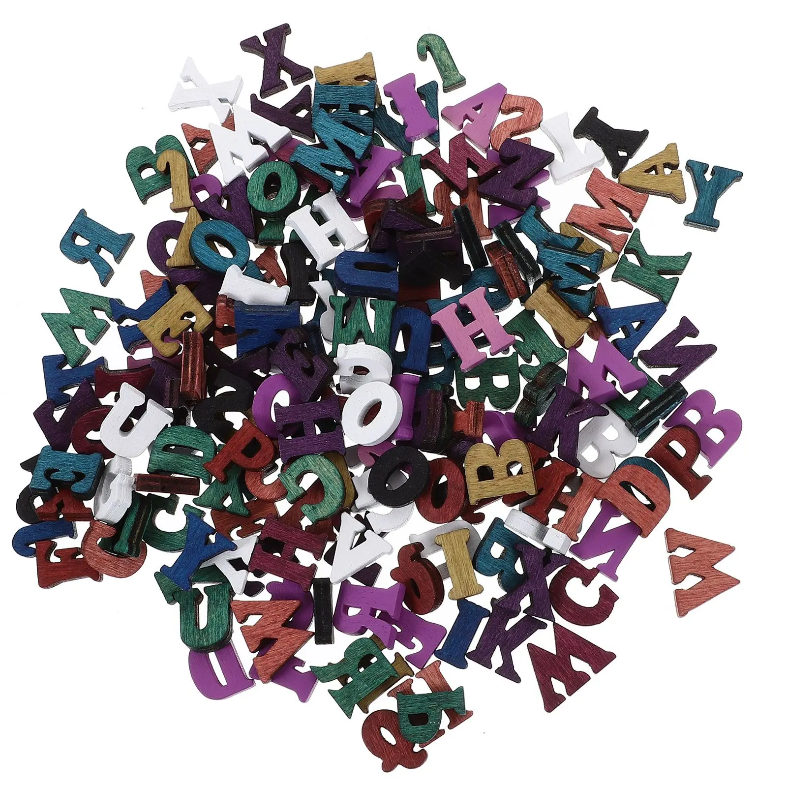 

200 Pcs Letter Letters Crafts Unfinished Large Alphabet Decor Big Wooden Letters For Wall Kids Gifts Montessori Toys