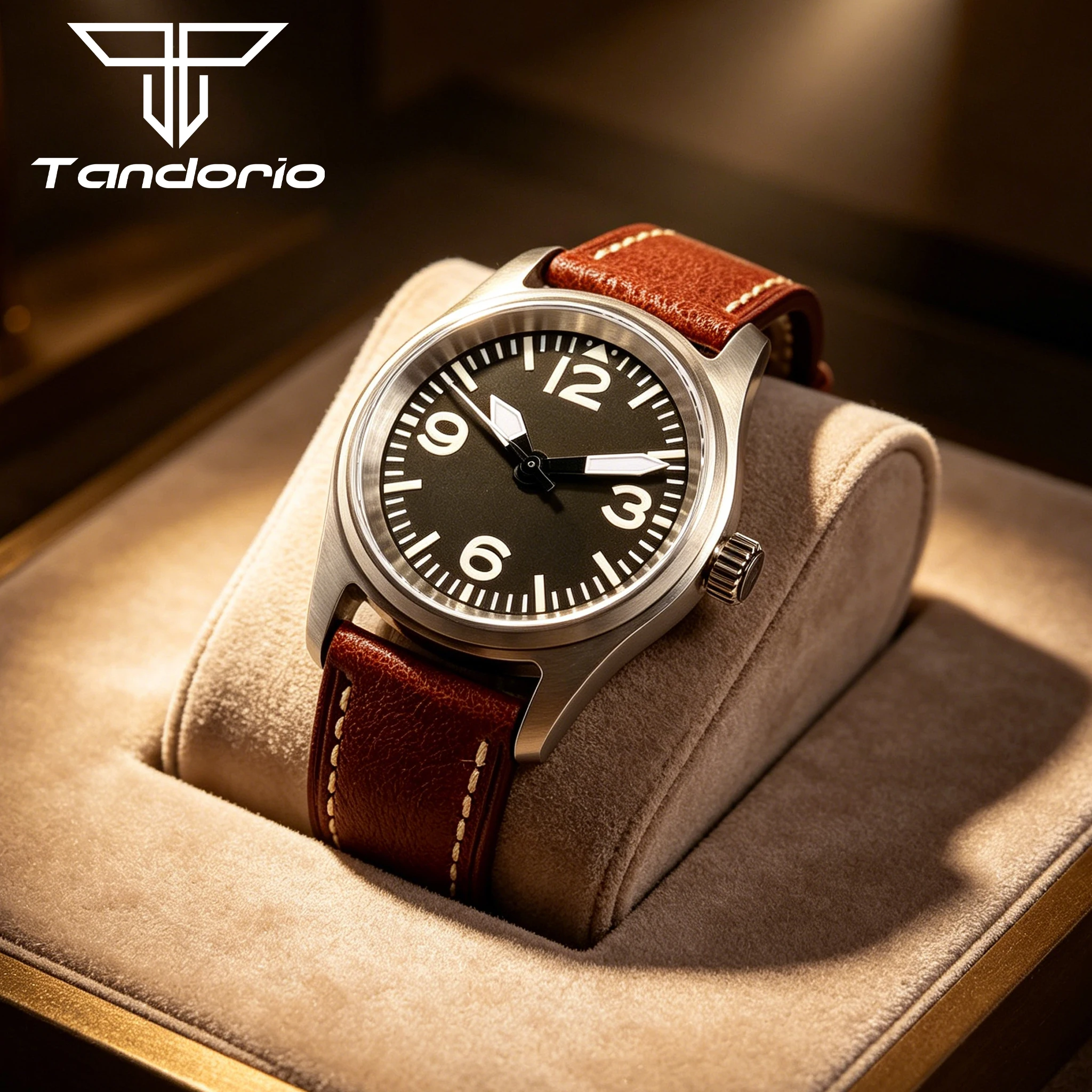 

Tandorio 36mm Dive Pilot Watch Men Miyota 8215/NH35A Mechanical Wristwatch 200m Waterproof Watches Luminous Sapphire Glass