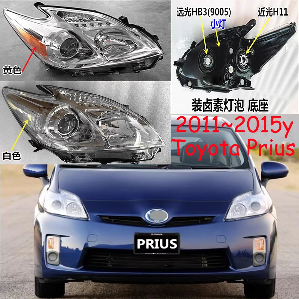 

car bupmer head light for Toyota prius headlight 2010~2015y car accessories DRL fog for Toyota prius headlamp