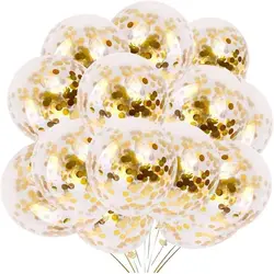 40 Pcs Gold Confetti Balloons 12 inch Gold High Quality  Party Balloons with Golden Paper Dots for Wedding Birthday  Party