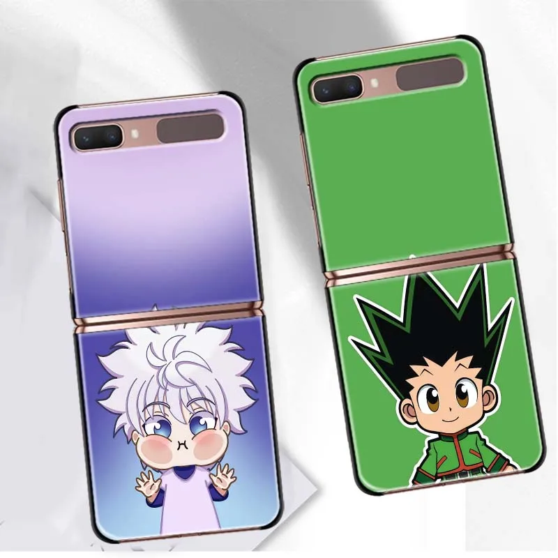 Cartoon Hunter x Hunter Comics Cover Phone Case For Samsung Galaxy Z Filp 8 3 4 5 6 7 5G PC Hard Mobile Folding Black Gifts