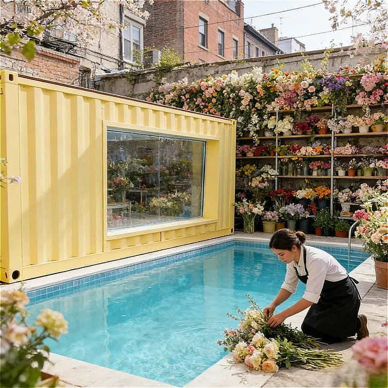 Stainless Steel Container Swimming Pool Portable Above Ground Villa Rooftop Terrace Outdoor Summer Pool Party Customized Sale