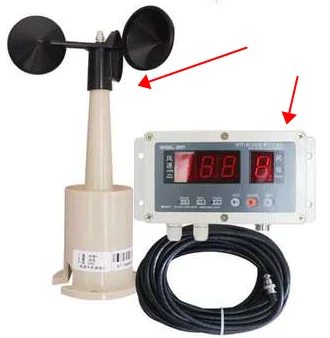 Digital anemometer WTF-B (100) wind side speed meter alarm tower crane accessories