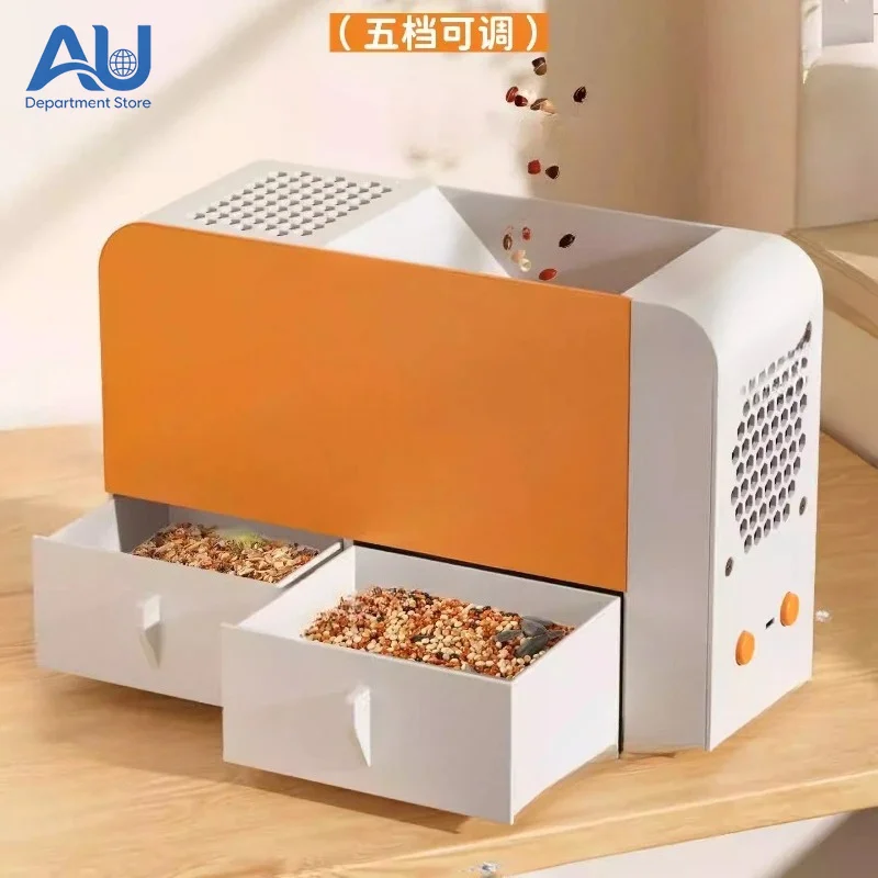 DIY Seed Winnowing Machine, Grain Husk Blower Electric Grain Winnower for Bird Seeds