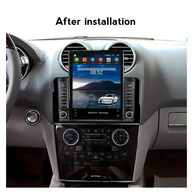 

Автомобильный DVD-плеер Android IPS 2.5D для Benz Ml Gl W164 ML350 ML500 GL320 X164 ML280 GL350 GL450 4 + 64 ГБ Автомобильное GPS-радио