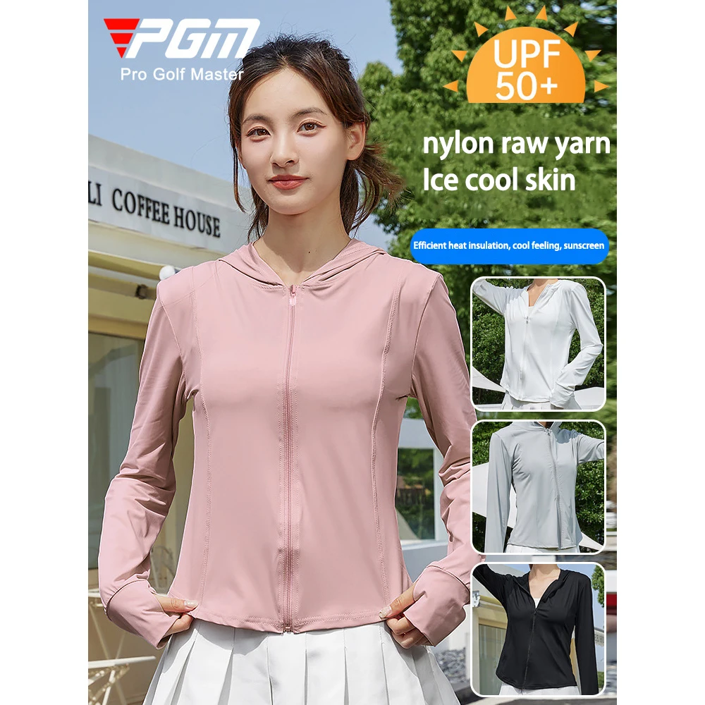 

PGM UPF50 Sunscreen Jacket Women's Sportswear Skin-friendly Cooling Feeling UV Protection Suitable for Travel and Fishing