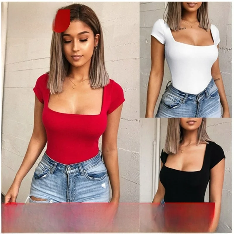 

Сексуальная квадратная повседневная футболка Ne, женская футболка с низкой талией и низкой талией, летняя модная удобная тканевая футболка ort Sve