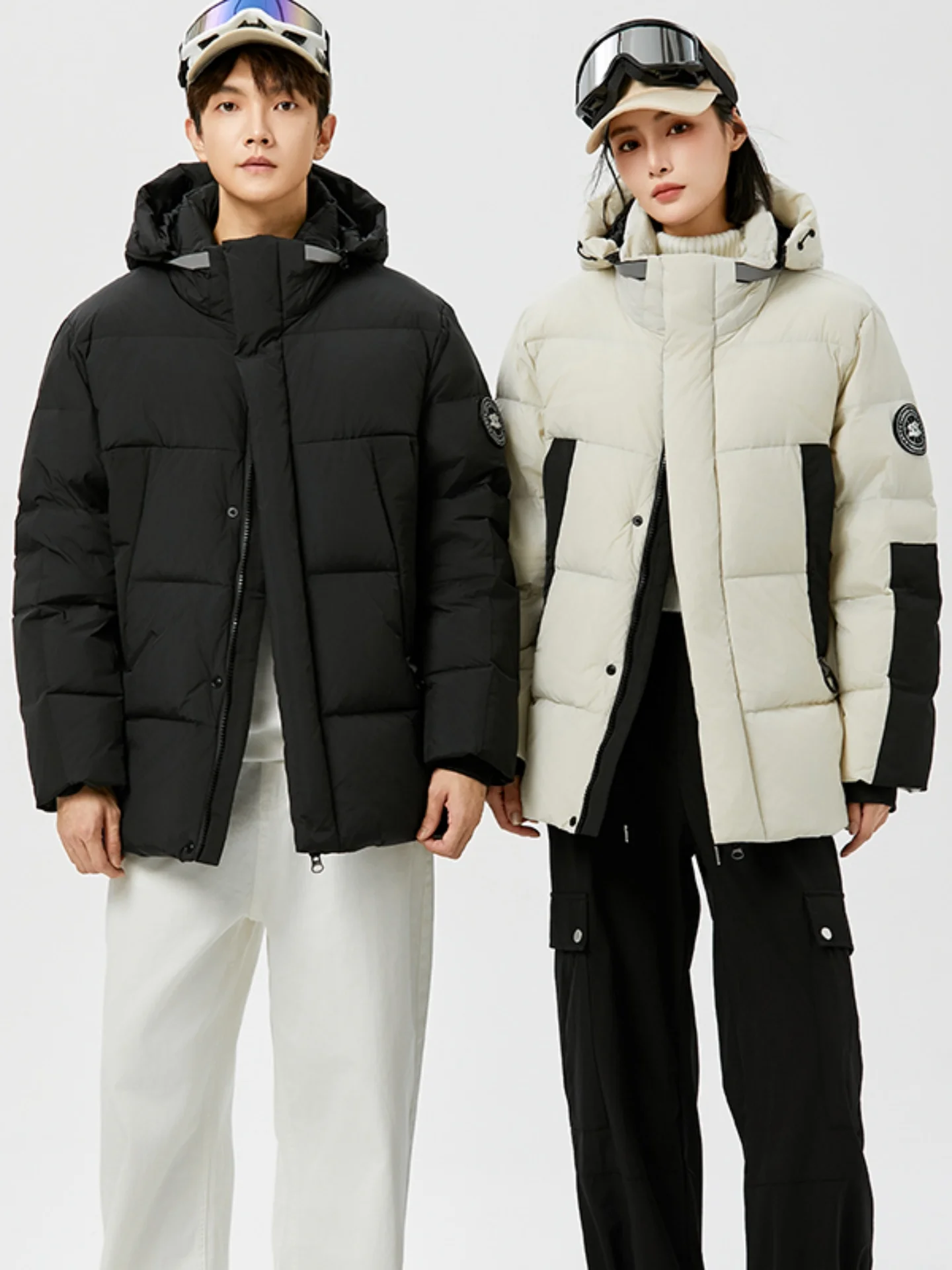 

Men's Winter Thiened Fce Lined down Jaet Waterproof Windproof Outdoor Casual Coat Parka Sle Workwear Du down