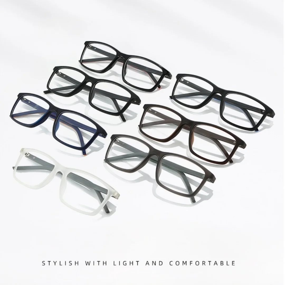 2PCS Anti Blue Light Reading Glasses Man TR90 Compute Myopia Glasses Reader Eyewear Gaming TV Eyeglasses for Women Men