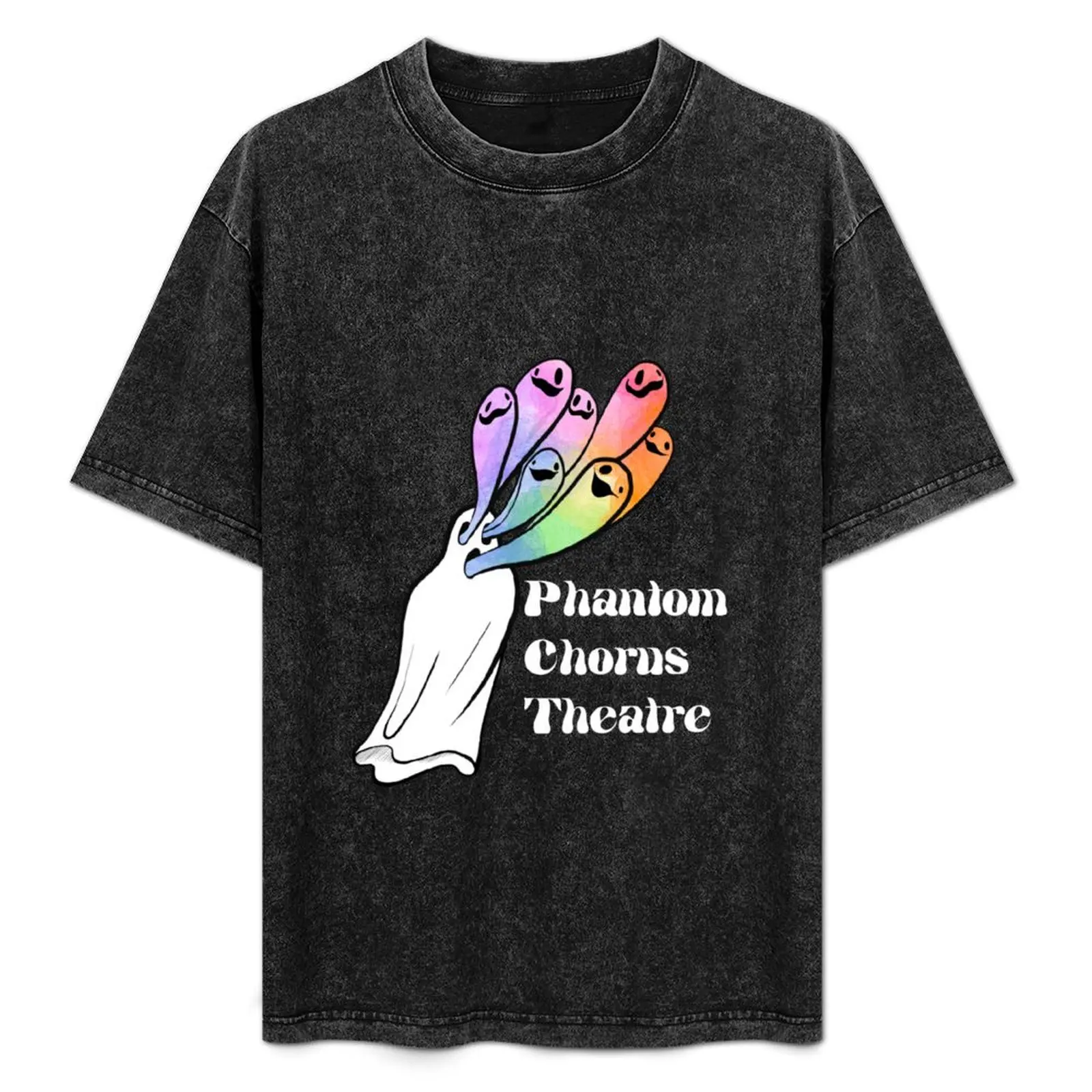 Phantom Chorus Theatre logo (white text) T-Shirt sweat valentines boutique clothes anime Blouse t shirts for men pack