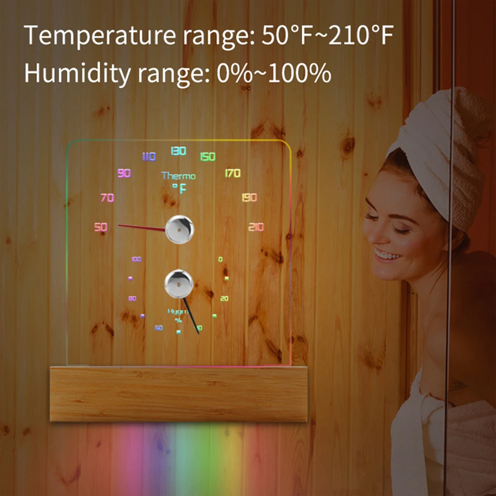 Track Of Sauna Room Temperature And Humidity With Yofidra Sauna Thermometer And Hygrometer Visible