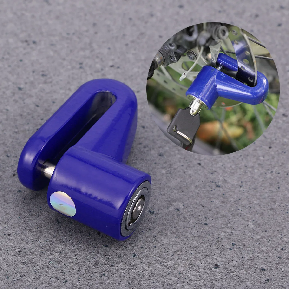 

Motorcycle Disc Brake Lock Blue High Grade Metal Security Anti Theft Lock for Scooter Bike Motorbike Protection