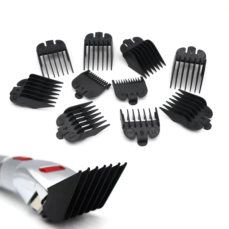 

10pcs Professional Limit Combs Set 1.5-25mm Universal Hair Cutting Guards for Trimmer Machines Barber Accessories
