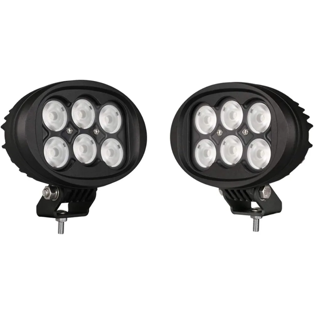 Luz de marcha atrás LED ovalada de 4x6 pulgadas para vehículos todoterreno, blanco frío de 6000 K, haz de inundación ancho, duradero