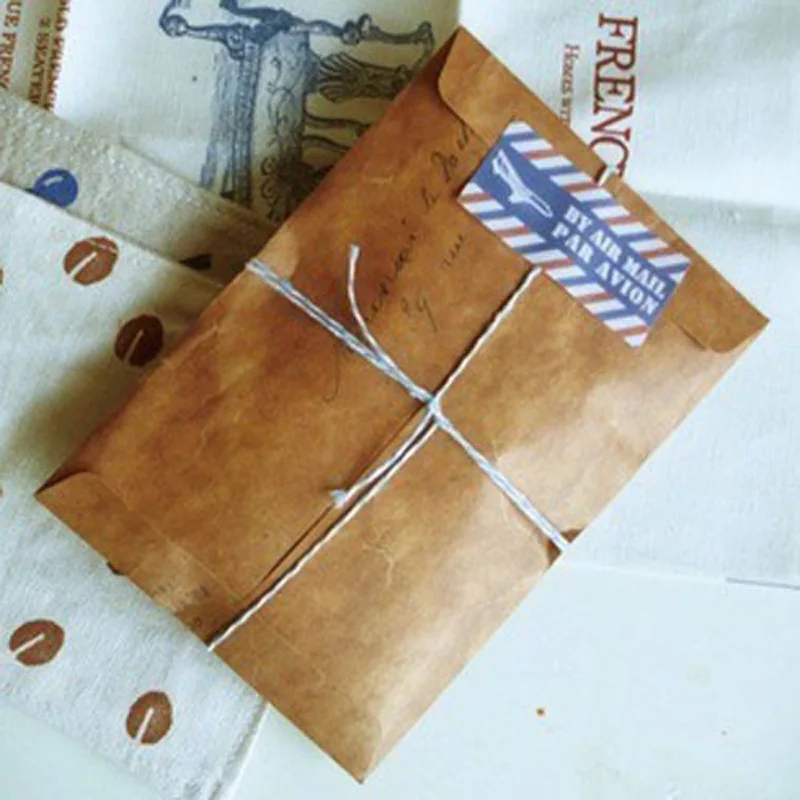 High Quality 10 pcs/lot 16*11cm Vintage Fire paint Kraft Paper Envelopes Storage Bag Scrapbooking Paper For Festival Card Gift