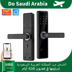 Bluetooth Tuya App Smart Lock Biometric Fingerprint Door Lock Unlocking Keyless Lock Electronic Door Lock
