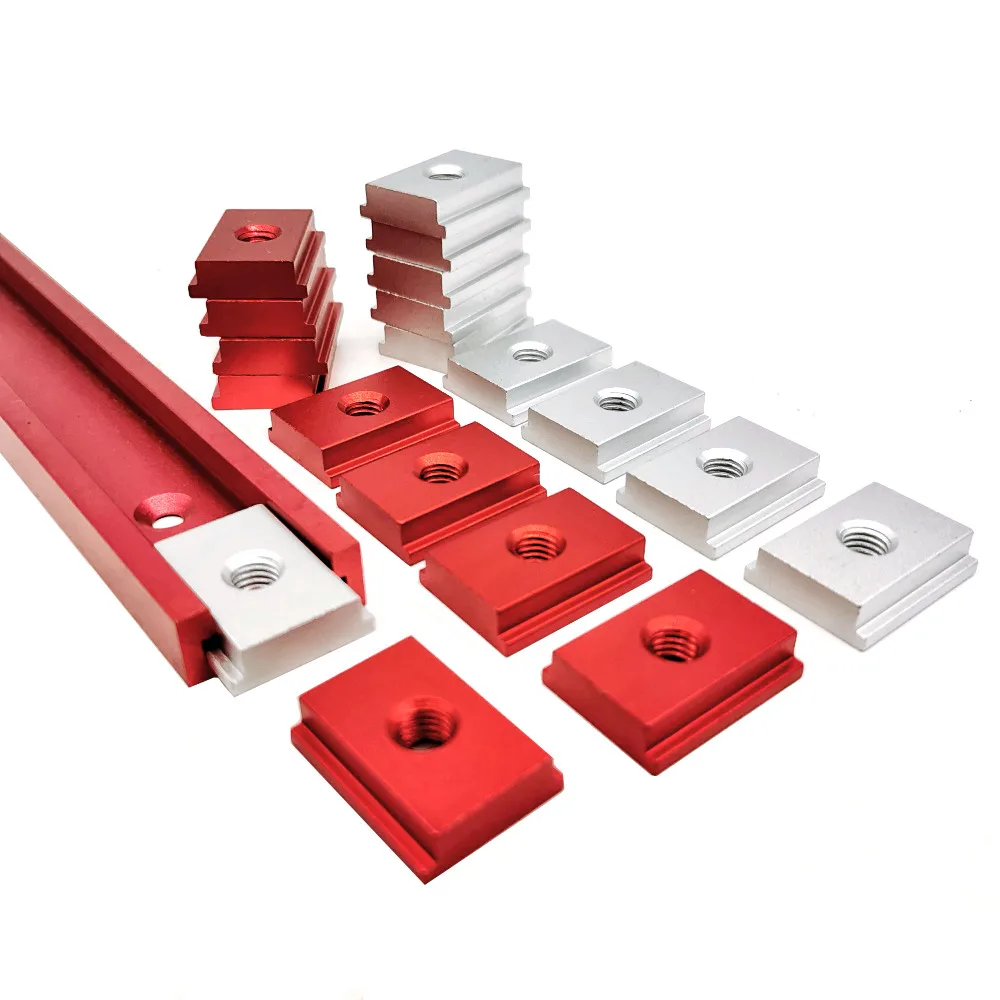 5/10PCS T-Slider für T-Slot Gehrung Track Slider Gleitmutter Aluminium T Slot Mutter für Holzbearbeitung Werkzeug Jigs Schraube Slot Verschluss – Detail 7