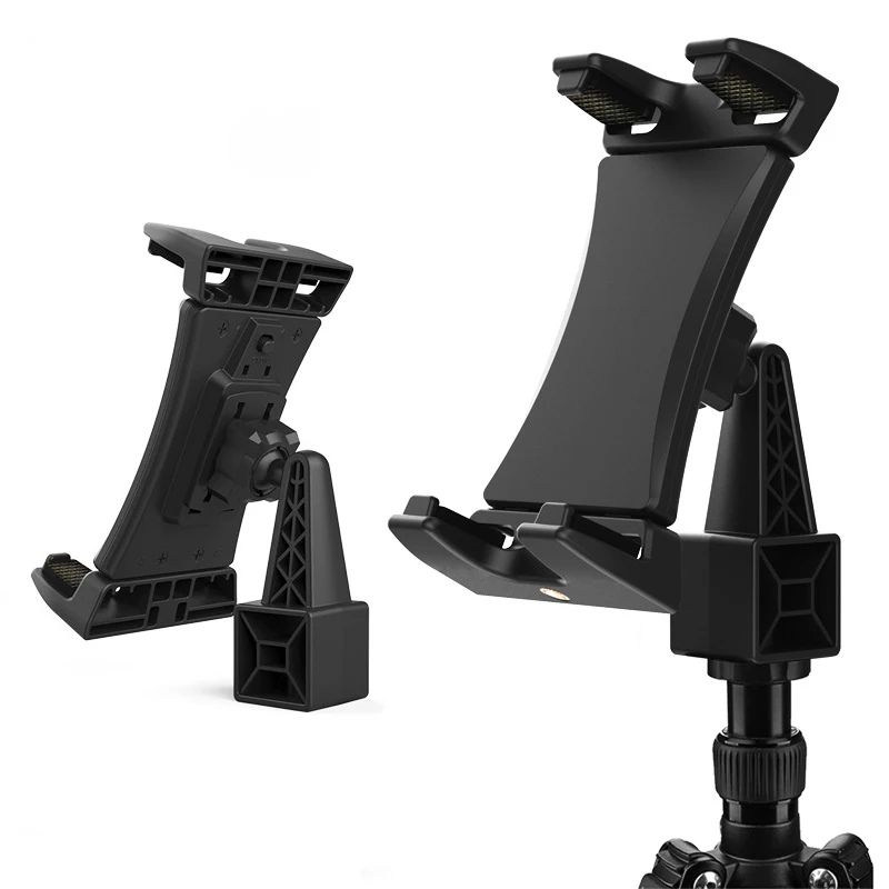 Portable 2 in 1 Adjustable Tablet Tripod Mount Adapter Clamp Holder for iPad Air Mini Pro Galaxy Xiaomi Huawei Tab E 3.5-13.5''