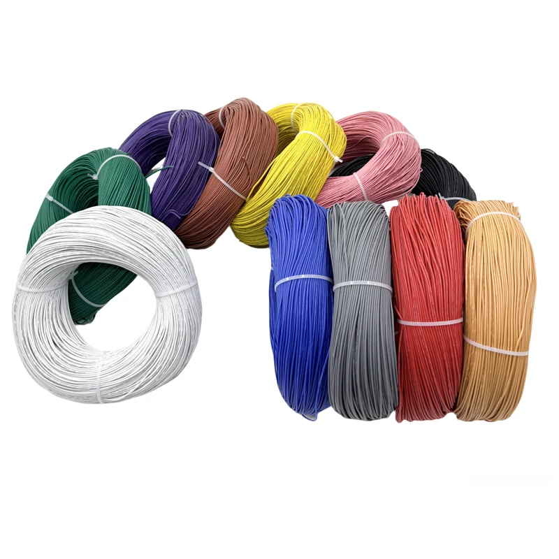 Soft Silicone Rubber Copper Wire Tinned Plated 32 30 28 26 24 AWG Insulated Flexible UL3239 DIY Electron LED Lamp Lighting Cable