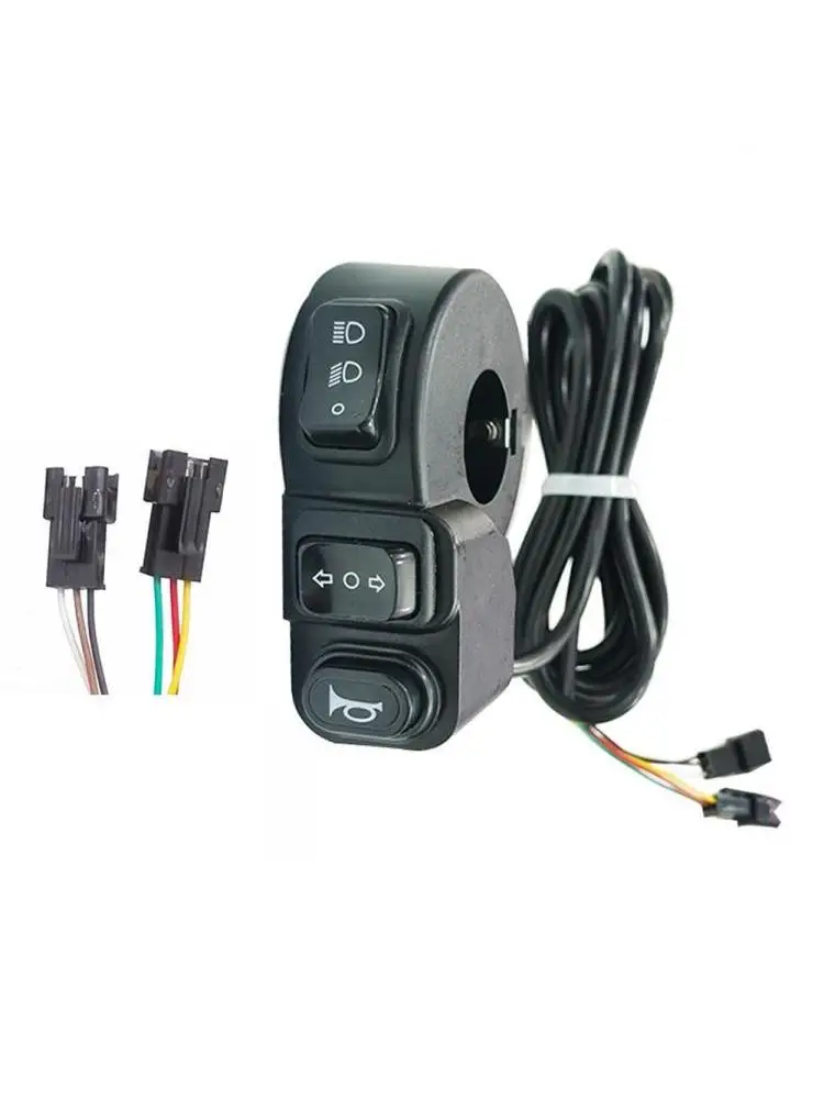 AliExpress TOOPRE 3-in-1 Motorcycle Switch Headlights Turn Signal And Klaxon Control SM Connector Button For E-bike And Motorcycle 22mm Handlebars