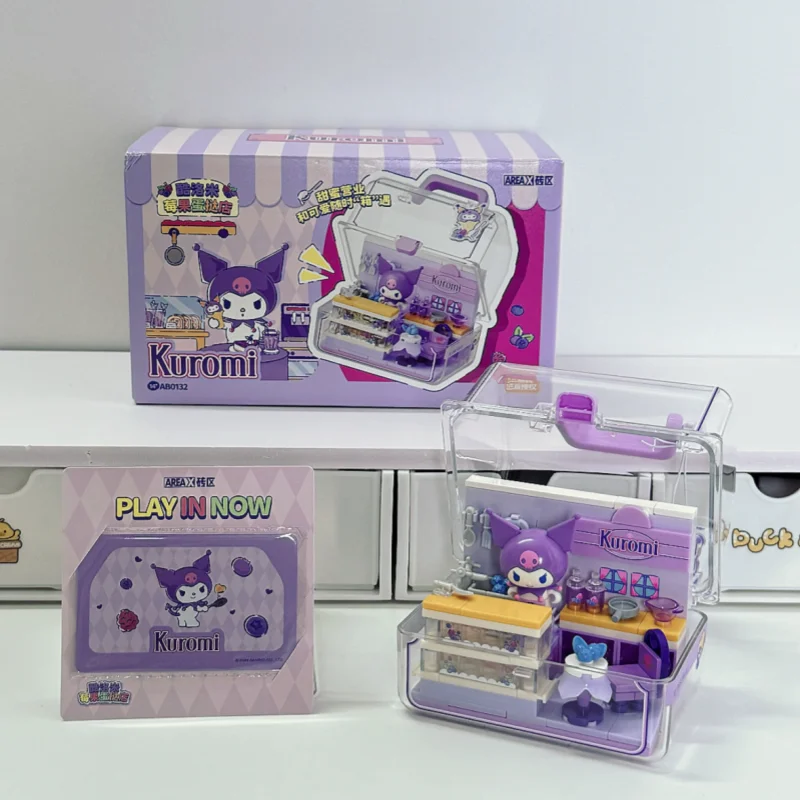 

AREAX Sanrio Hello Kitty Fruit Shopkeeper Building Blocks, Toy With Storage Box, Cute Collectible Gift For Adult Women