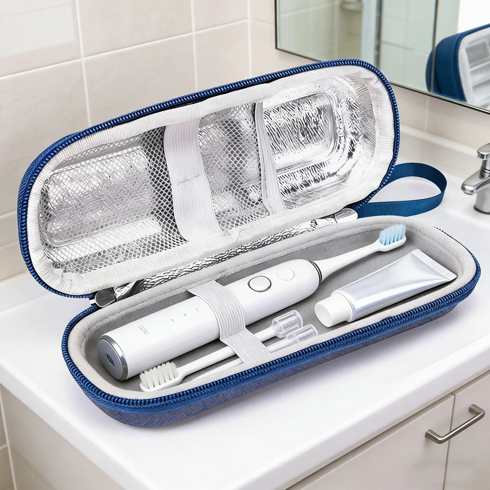 Universal EVA Protective Case Waterproof Dustproof Bag for Electric Toothbrush and Charging Cable Travel Use gallery 2