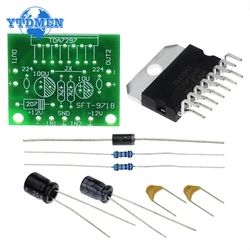 YTDMEN 1set TDA7297 Power Amplifier Board Parts DC 12V Pure Rear 2.0 Dual-channel 15W+15W Electronic DIY Kit