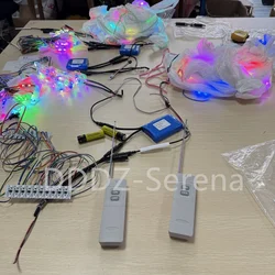 Remote control for LED flying night delta and inflatable or pendant kite with 2/ 3 / 4 / 5 receivers to control several kites