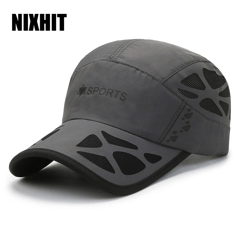 

NIXHIT New Breathable Thin Quick Drying Women Men's Baseball Cap Sunscreen Outdoor Sport Fishing Travel Riding Climbing Hat A208