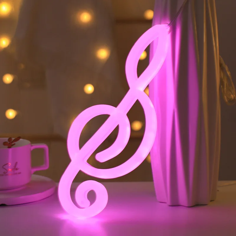 Неоновая вывеска usb или аккумулятор, музыкальная подсветка, настенное украшение для детской спальни, необычный подарок на день рождения