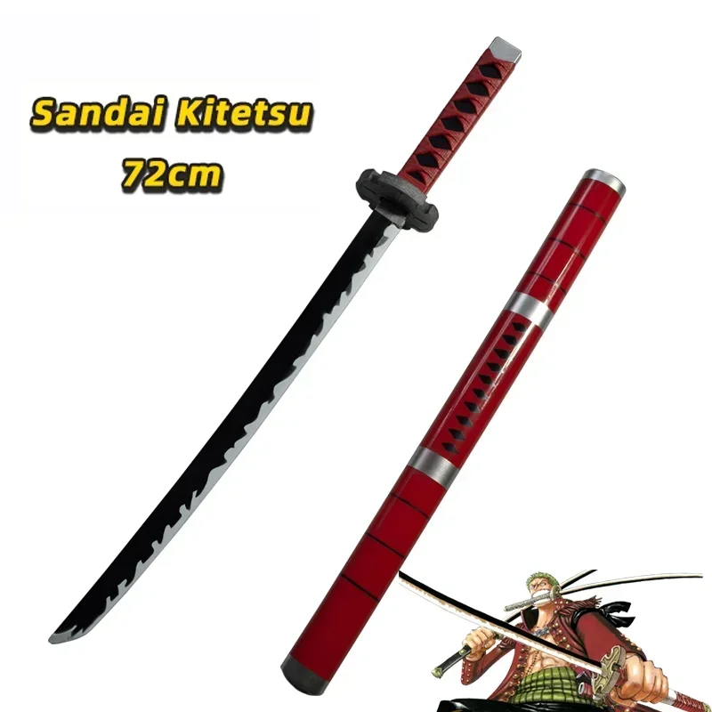 Anime Cosplay Roronoa Zoro Katana Sword Wado Ichimonji Sword PU Role Playing Sandai Kitetsu Samurai Weapon Party boy Gifts 72cm