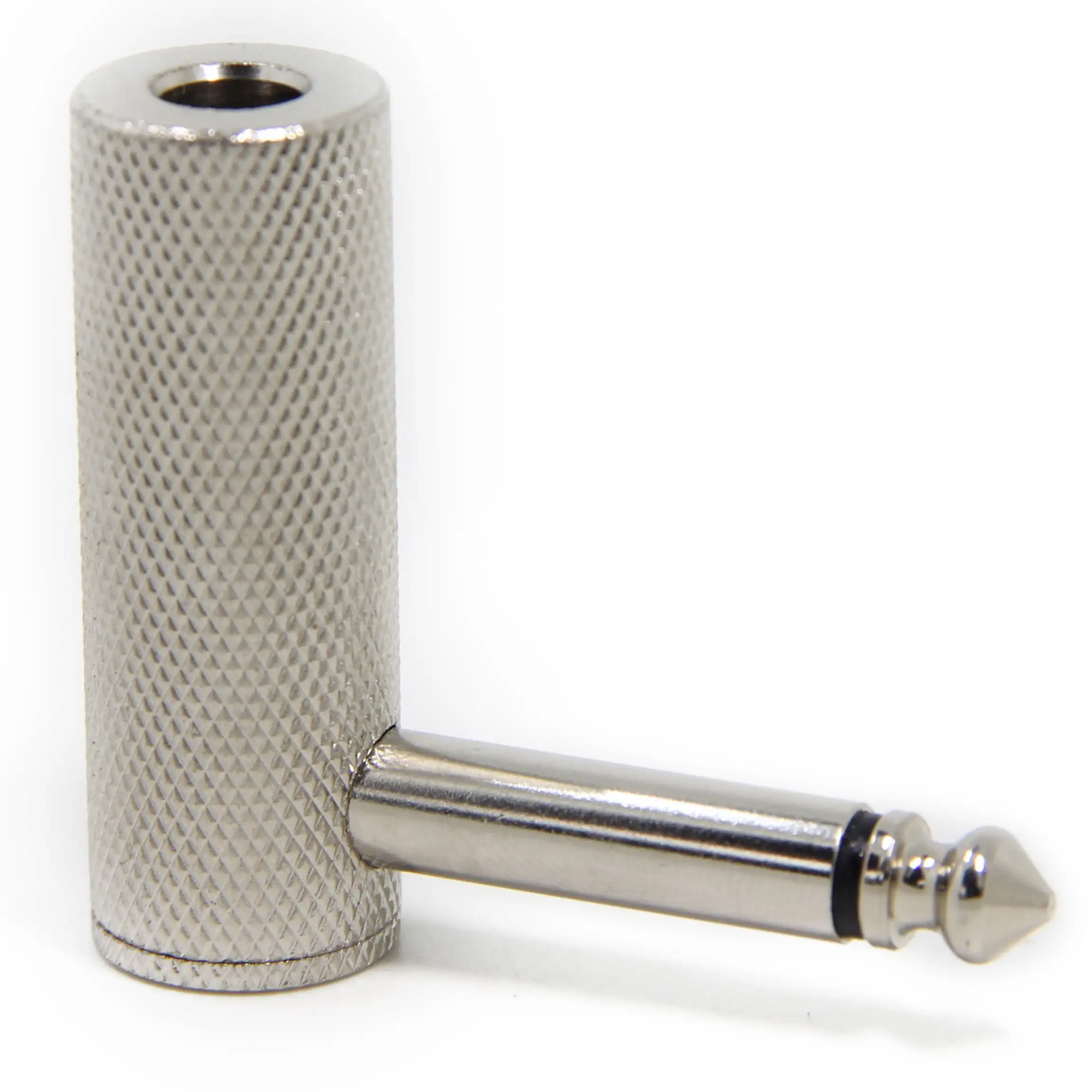 Adattatore per cavo per chitarra ad angolo retto da 1/4 pollici Premium, connettore in metallo resistente da 6.35mm 1/4 "TS Mono maschio a femmina