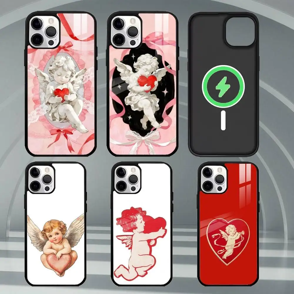 

C-Cupid Phone Case For iPhone17,16,15,14,13,12,11 Plus,Pro Max Magnetic For Magsafe Wireless Charging