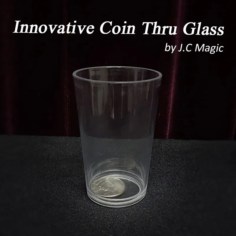 

Innovative Coin Thru Glass By J.C Magic Stage Magic Tricks Illusions Comedy Party Magic Show Professional Magician Magia Props