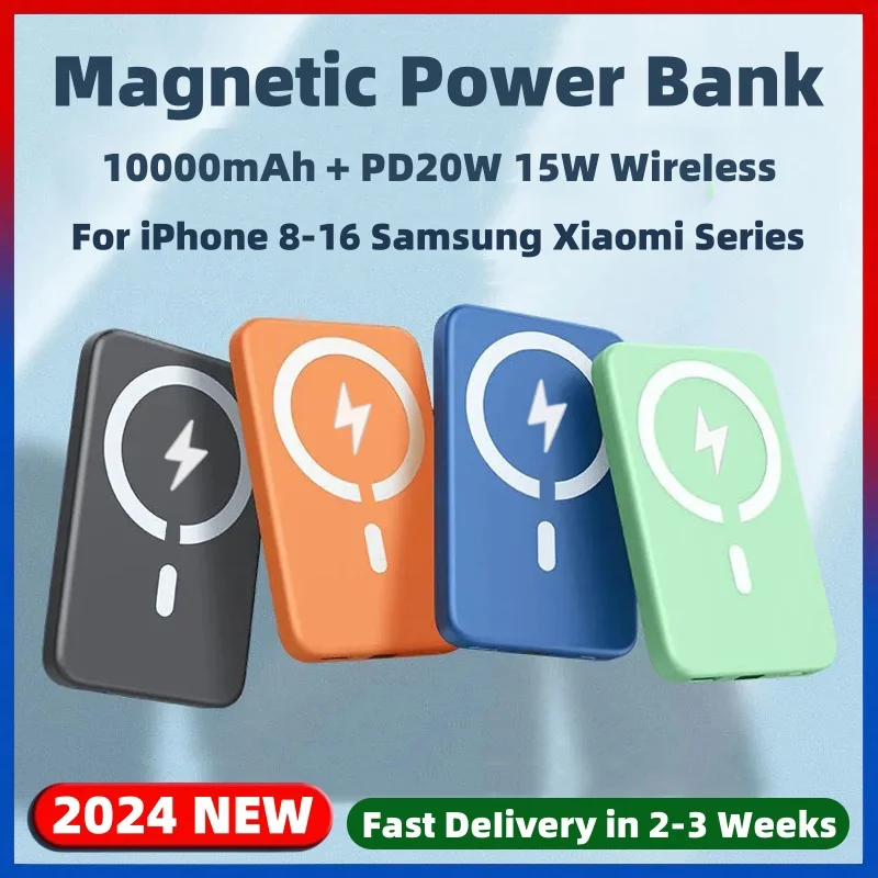

Magnetic Powerbank Wireless Power Bank Portable Charger For Apple iPhone 16 15 14 13 12 Pro Max External Auxiliary Battery Pack