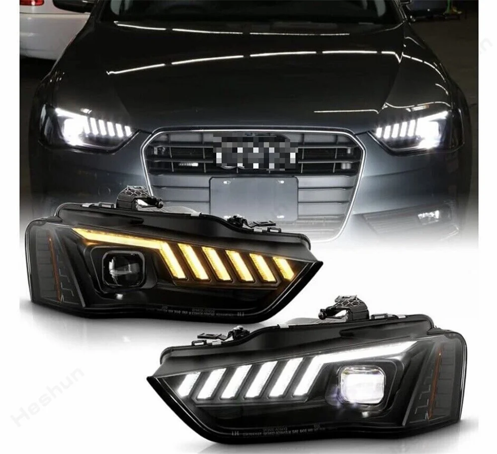 

Headlight Assembly DRL Dynamic Turn Signal Assy For Audi A4L S4 Quattro 2013-2014-2016 Headlamp W/Sequential Turn Signal Lamps