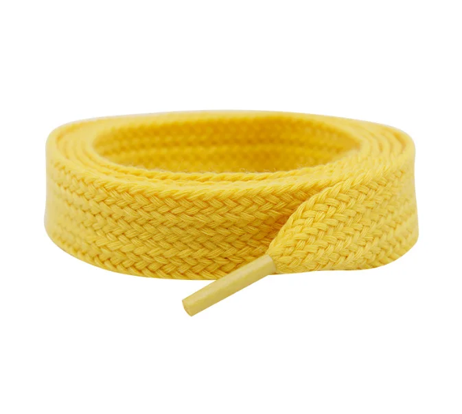 New widened single-layer flat 2cm polyester cotton shoelaces