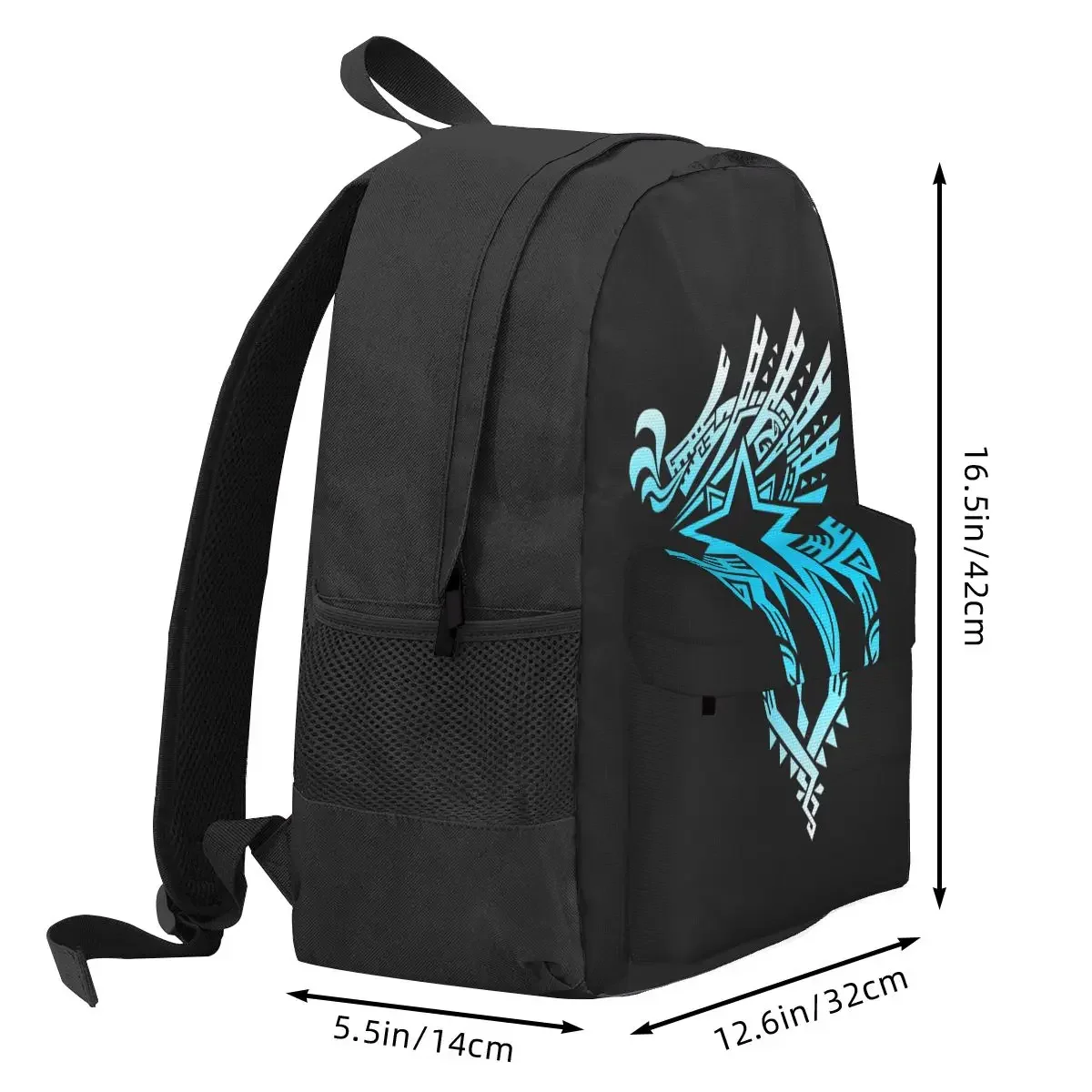 Monster Hunter World Iceborne Logo Backpack Student BookBag Children School Bag Laptop Shoulder Bags for Men Women