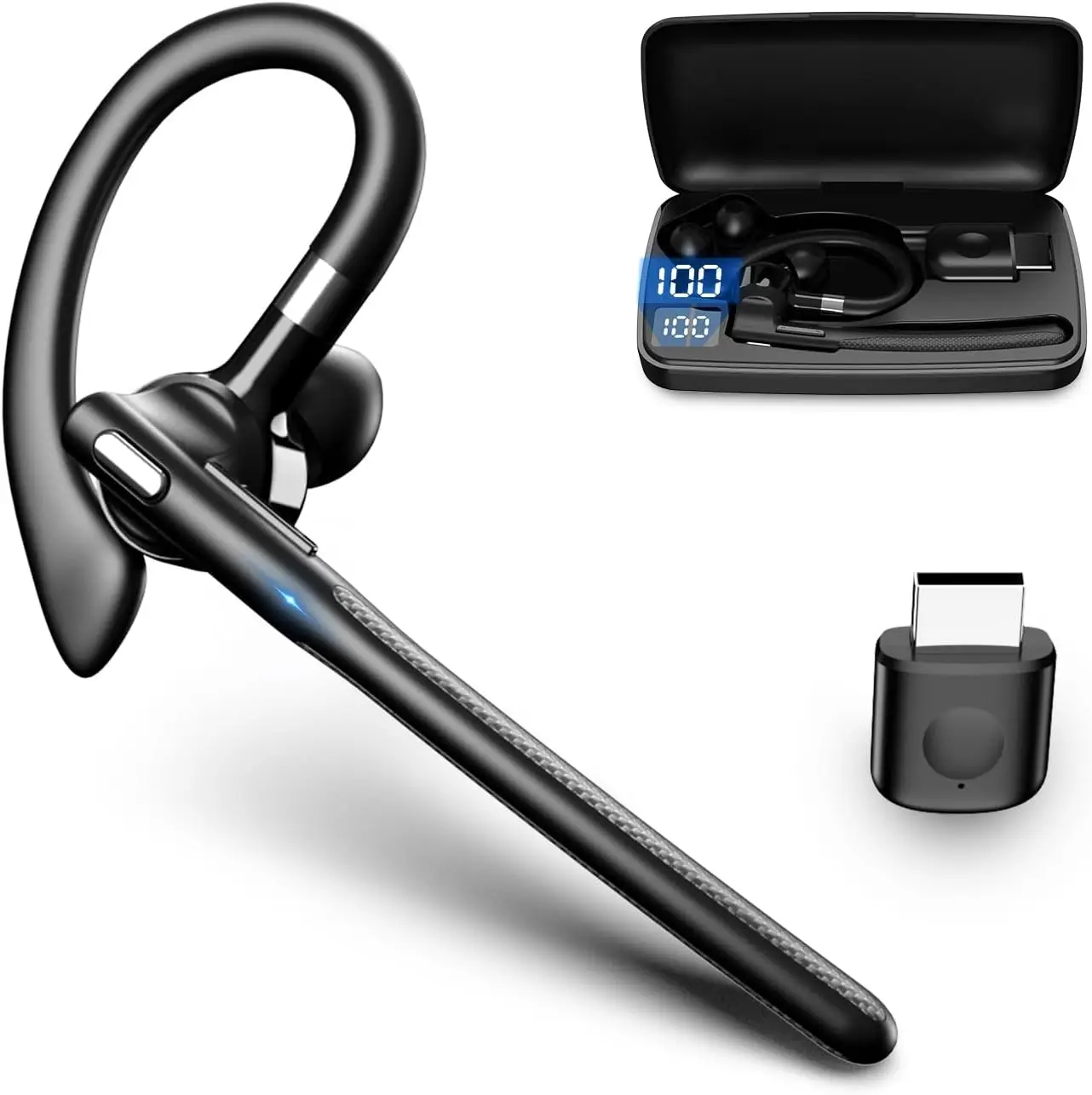 

Беспроводные Bluetooth-наушники YYK-526 для бизнеса, с креплением на ухо, HD-звонки, спортивные наушники с шумоподавлением, водонепроницаемые.