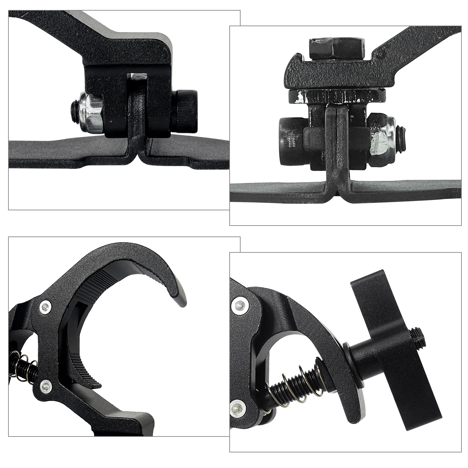 1-10 Pair of Aluminum Light Hooks Safety Load 50KG LED Moving Head Light Hook Stage Light Truss Spring Hook Light Hook image 6