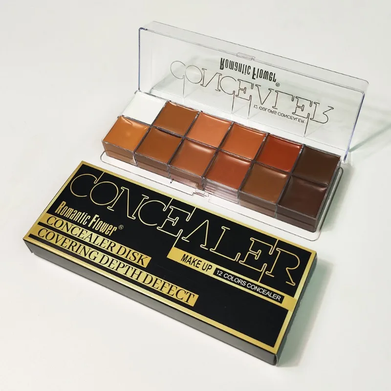 

12 Color Concealer To Improve Skin Color Waterproof Durable To Cover Black Eye Circles Acne Tear Ditch Makeup Facial Cosmetics
