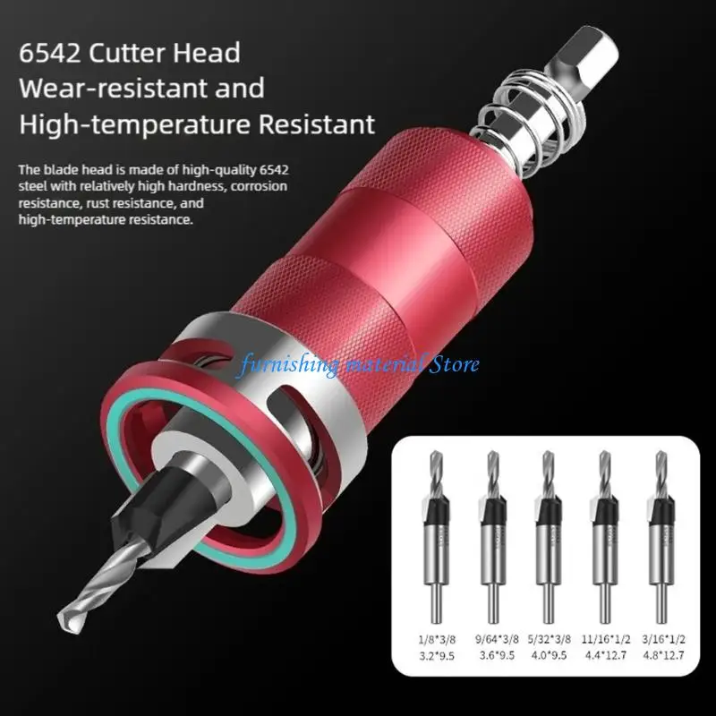 

Y5GD Semi Automatic Tipped Counter Sink Drill Bits With Low Friction Depth