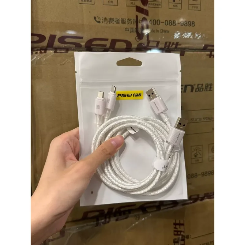 for Pinsheng Ice Penetration Series USB C to USB C Cable 100W Fast Charging Data Cord