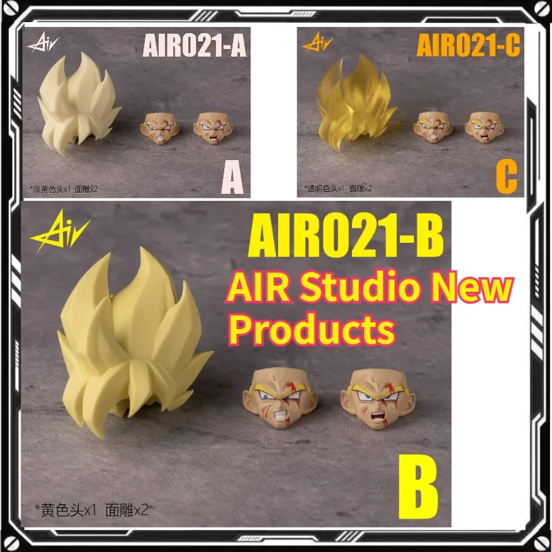 AIR Studio - Nuevo producto, paquete de accesorios para escultura de cabeza, adaptado al legendario Super Saiyan Dragon Ball SHF 1/12