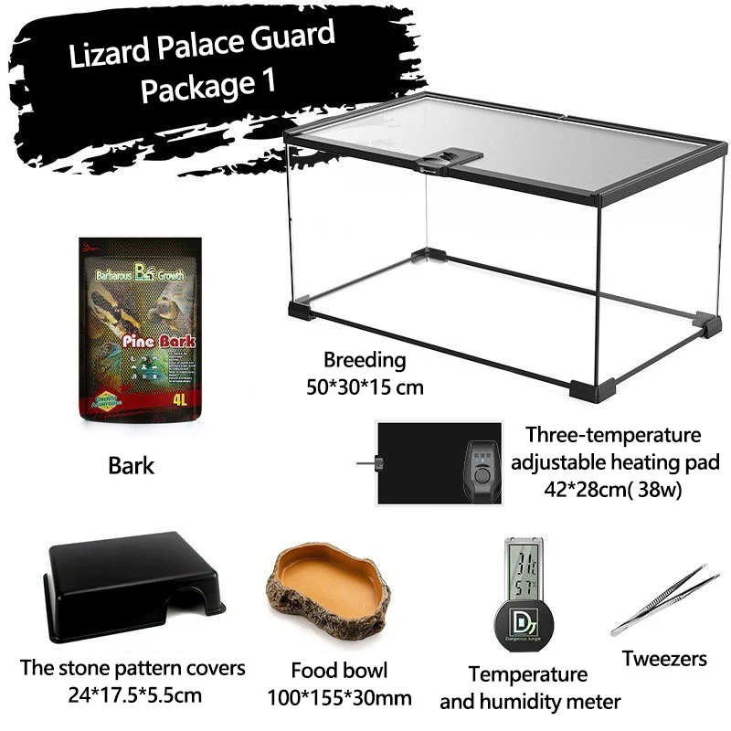 Custom Multifunction Large Glass Reptile Terrarium & Enclosure-Durable Eco-Friendly Luxury Pet Habitat